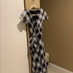 Plaid maxi dress